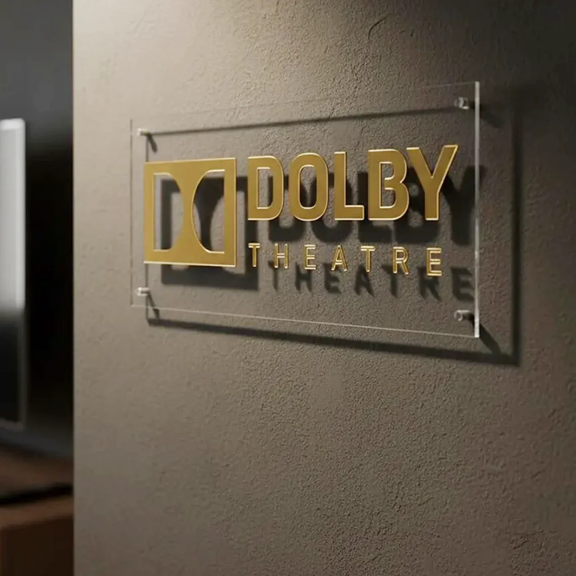 Home Cinema Dts X - 3D 돌비 애트모스 투명 아크릴 사인