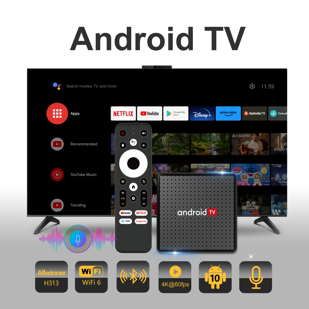 Video Home Cinema - 우둥 X5 TV 박스 안드로이드TV 올위너