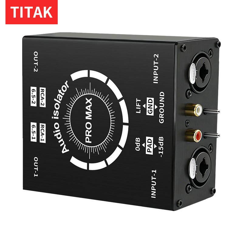 Home Cinema Unit - 3핀 XLR/RCA/TS/TRS 그라운드 루프 노이즈 차단기