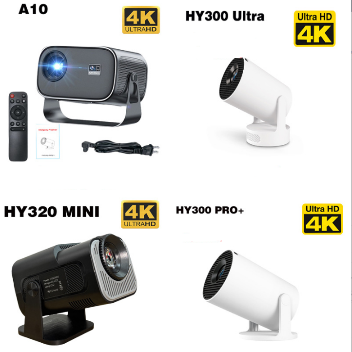 Video Home Cinema - 2026년형 미니 마이크로 프로젝터 HY300 4K
