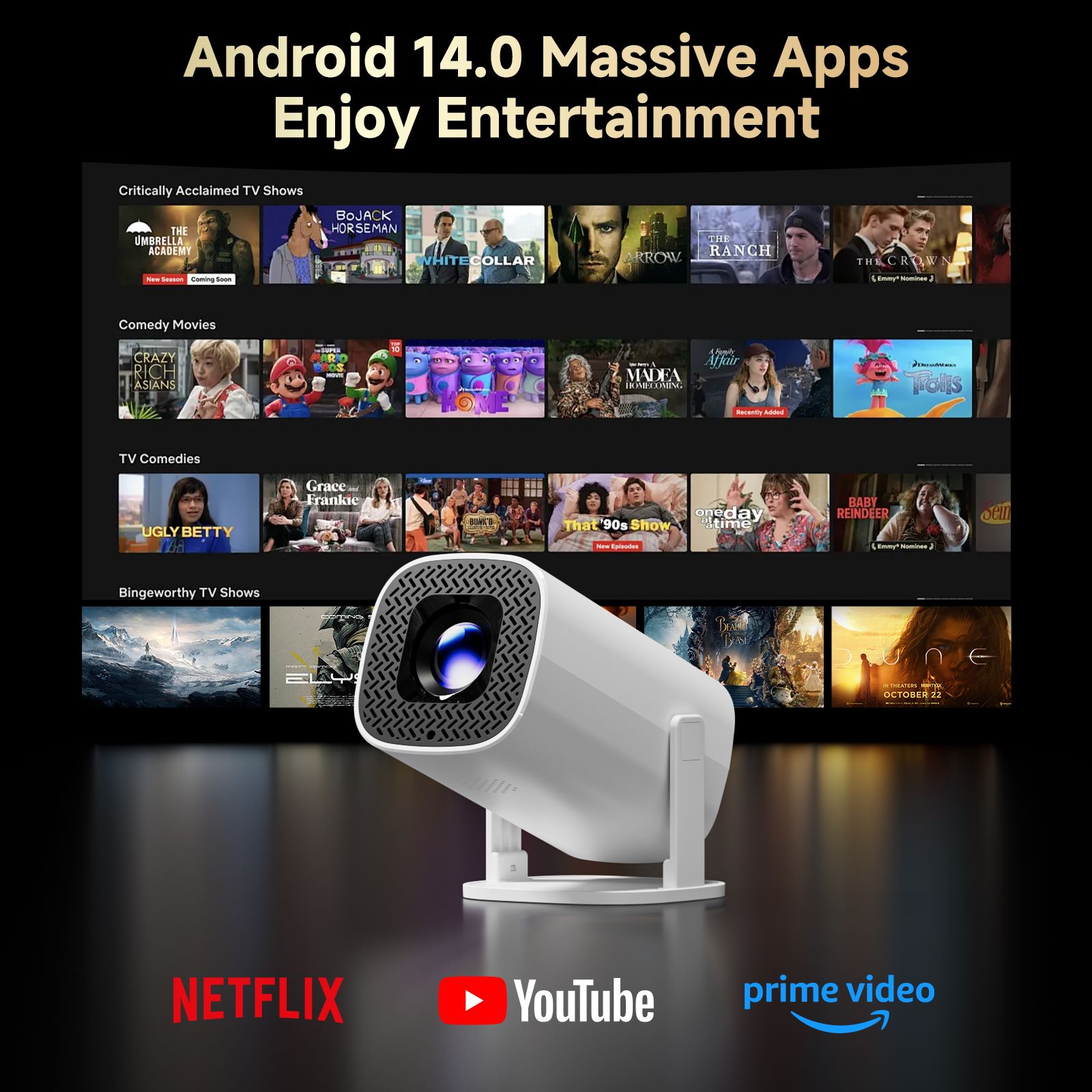 HONGTOP P30PRO 스마트 미니 프로젝터 안드로 - Video Home Cinema 리뷰 및 가격