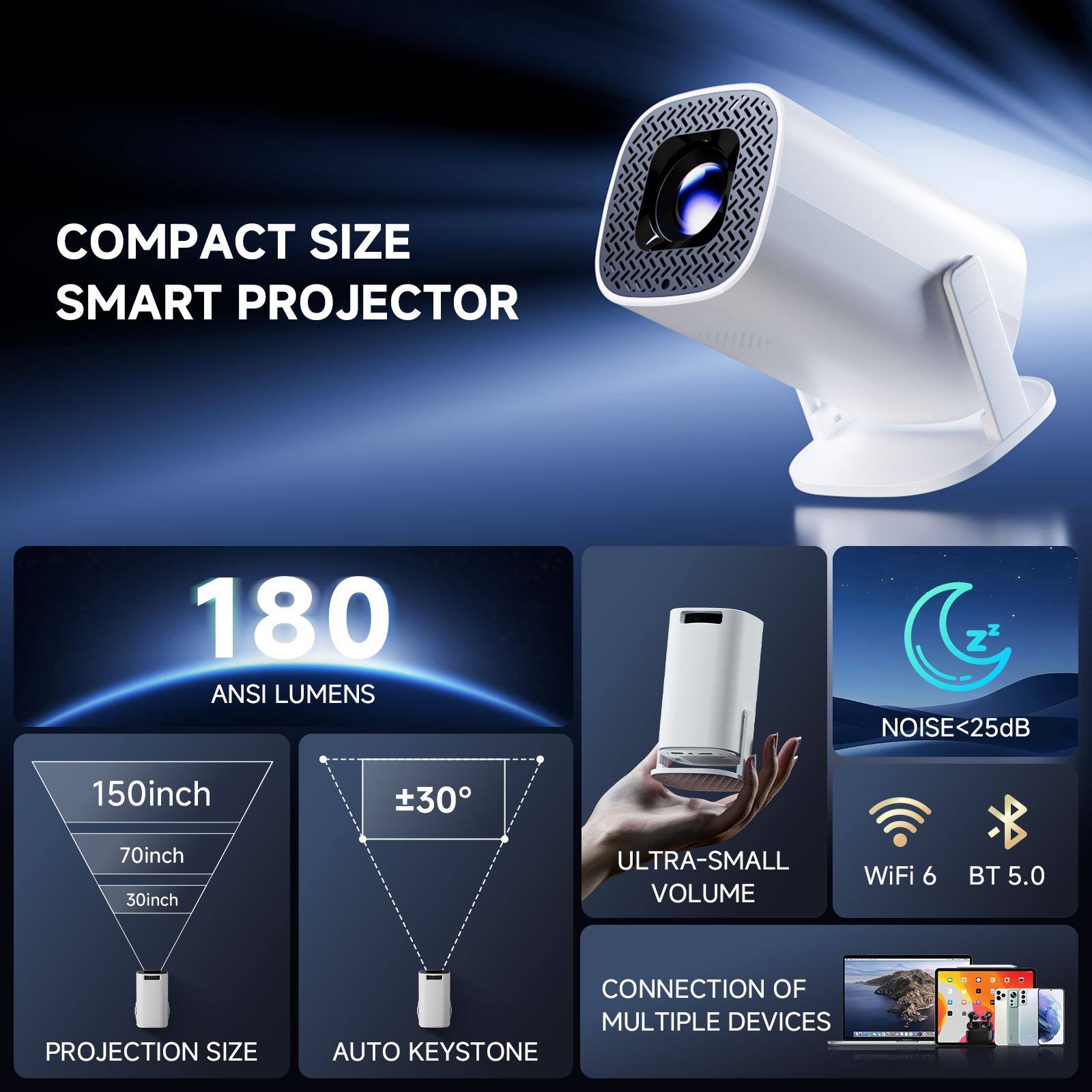HONGTOP P30PRO 스마트 미니 프로젝터 안드로 - Video Home Cinema 리뷰 및 가격