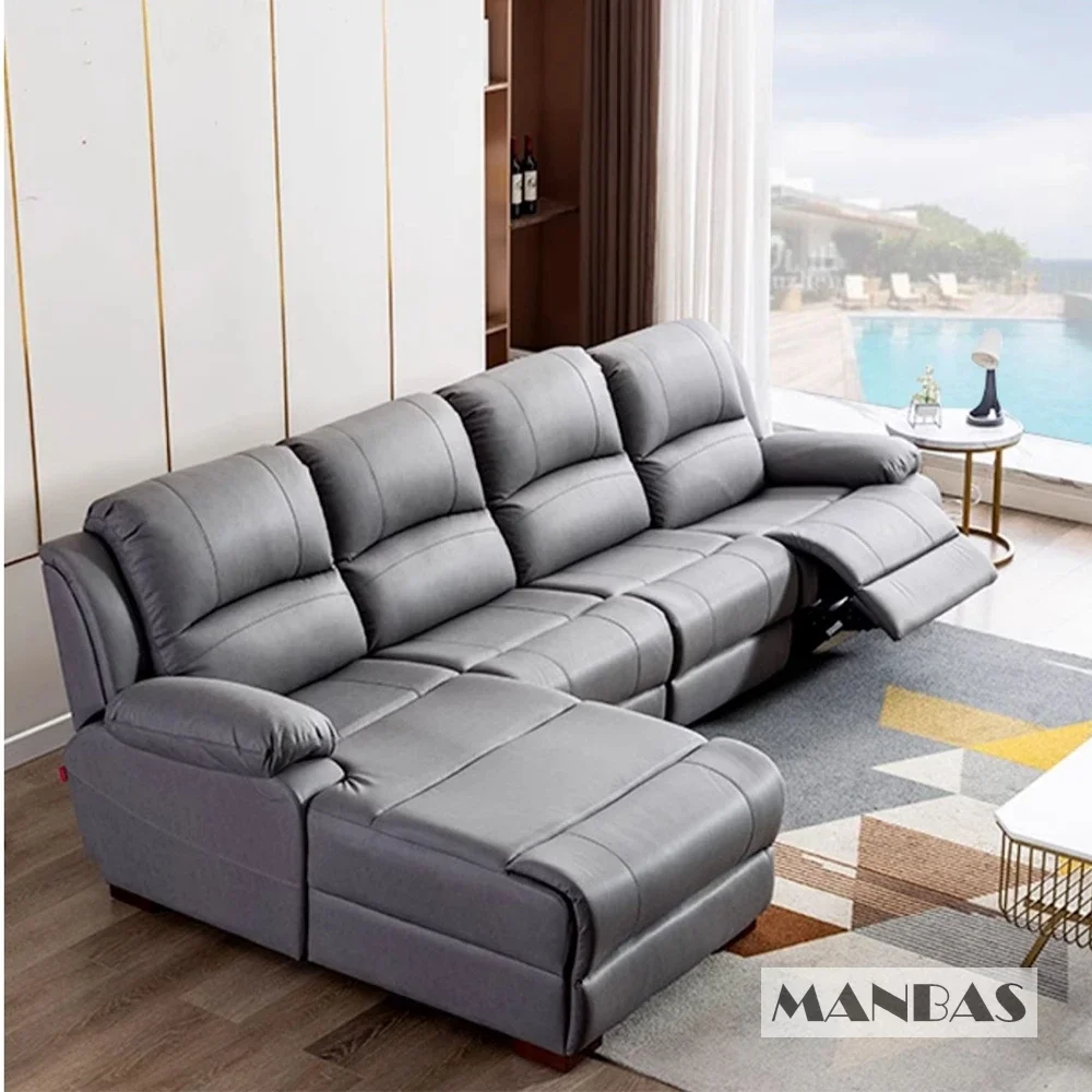 진짜 가죽 수동 전동 리클라이너 소파 극장용 파워 리클 - Home Cinema Couch 리뷰 및 가격