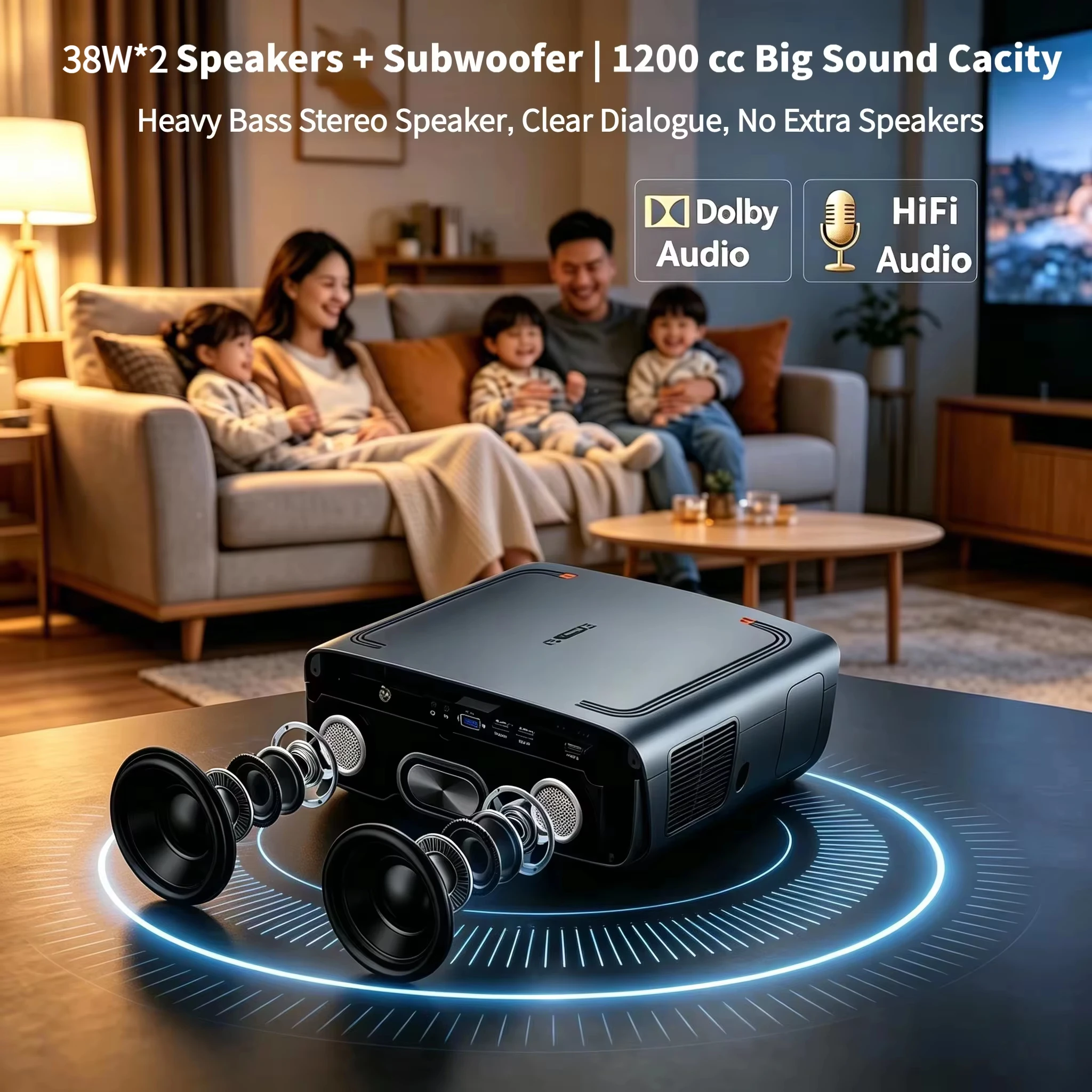 S7 4200ANSI 네이티브 1080P 4K UHD  - Home Cinema Couch 리뷰 및 가격