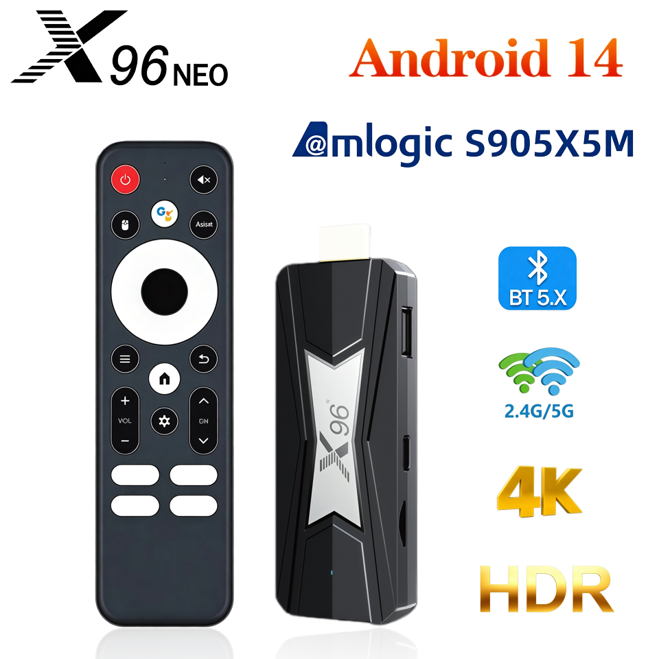 X96 NEO TV 스틱 Amlogic S905X5M  - Home Cinema Dolby Atmos 리뷰 및 가격
