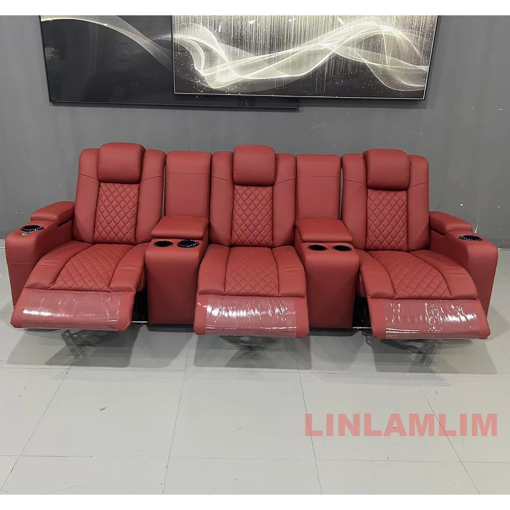 Linlamlim 럭셔리 3 인용 리클라이너 소파, 컵 - Home Cinema Couch 리뷰 및 가격