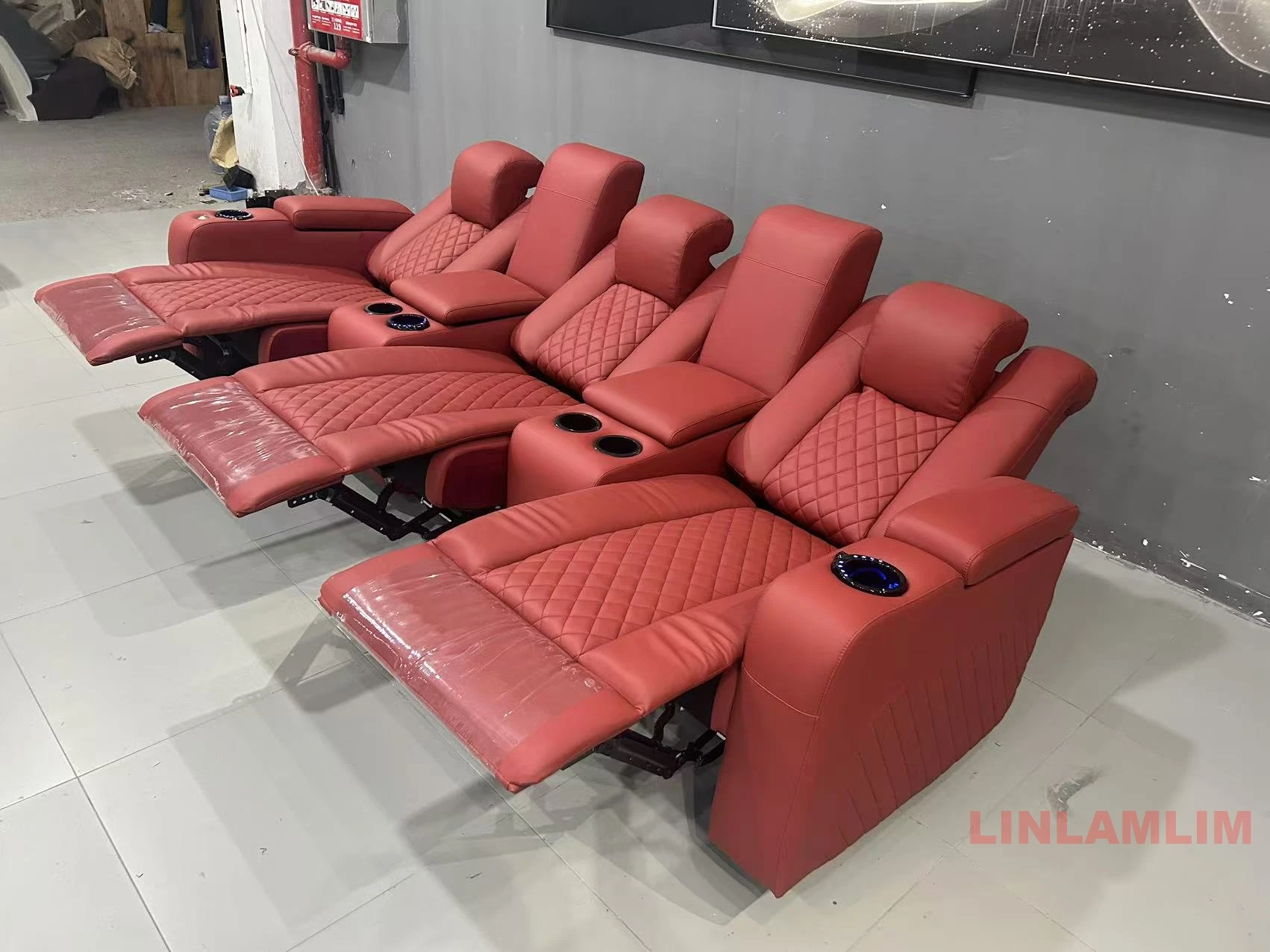 Linlamlim 럭셔리 3 인용 리클라이너 소파, 컵 - Home Cinema Couch 리뷰 및 가격