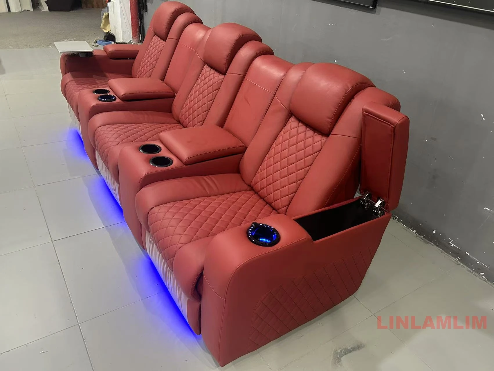 Linlamlim 럭셔리 3 인용 리클라이너 소파, 컵 - Home Cinema Couch 리뷰 및 가격