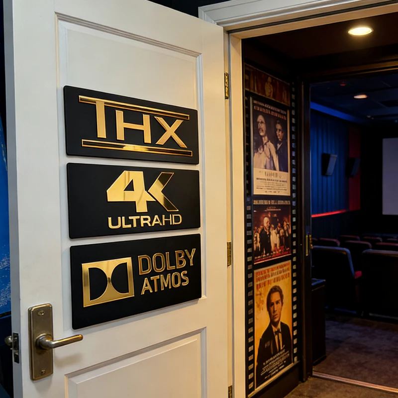 돌비 애트모스 & DTS X 월 사인 골드 미러 아크릴 - Home Cinema Dts X 리뷰 및 가격