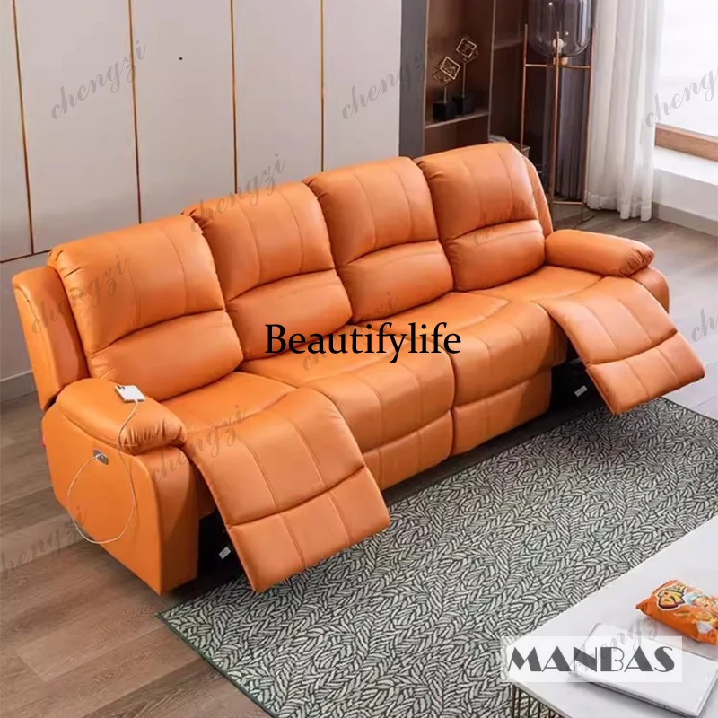 진짜 가죽 수동 전동 리클라이너 소파 극장용 파워 리클 - Home Cinema Couch 리뷰 및 가격