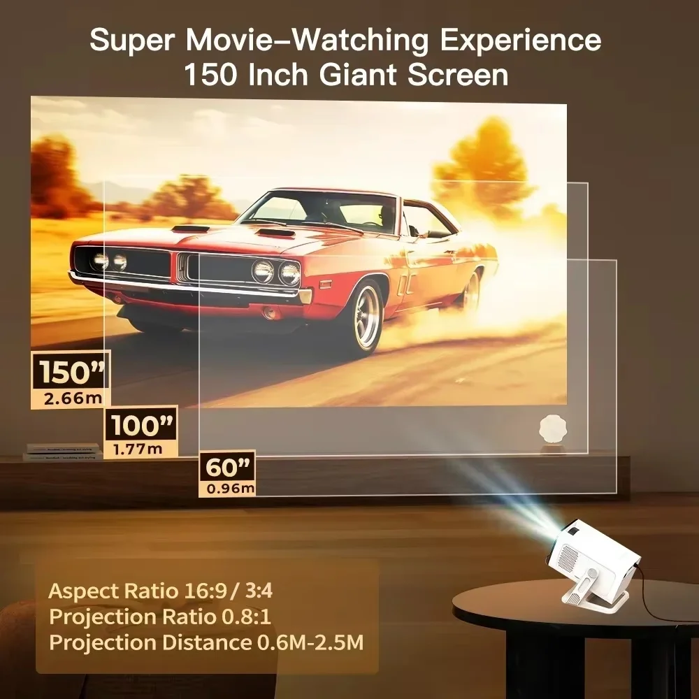 미니 프로젝터 Wifi6 및 BT5.4 지원 1080P - Video Home Cinema 리뷰 및 가격