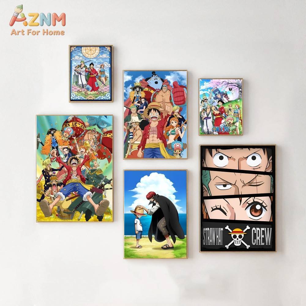 AZNM 원피스 프레임 없는 캔버스 프린트 밀짚모자 승 - Home Cinema Classic 리뷰 및 가격
