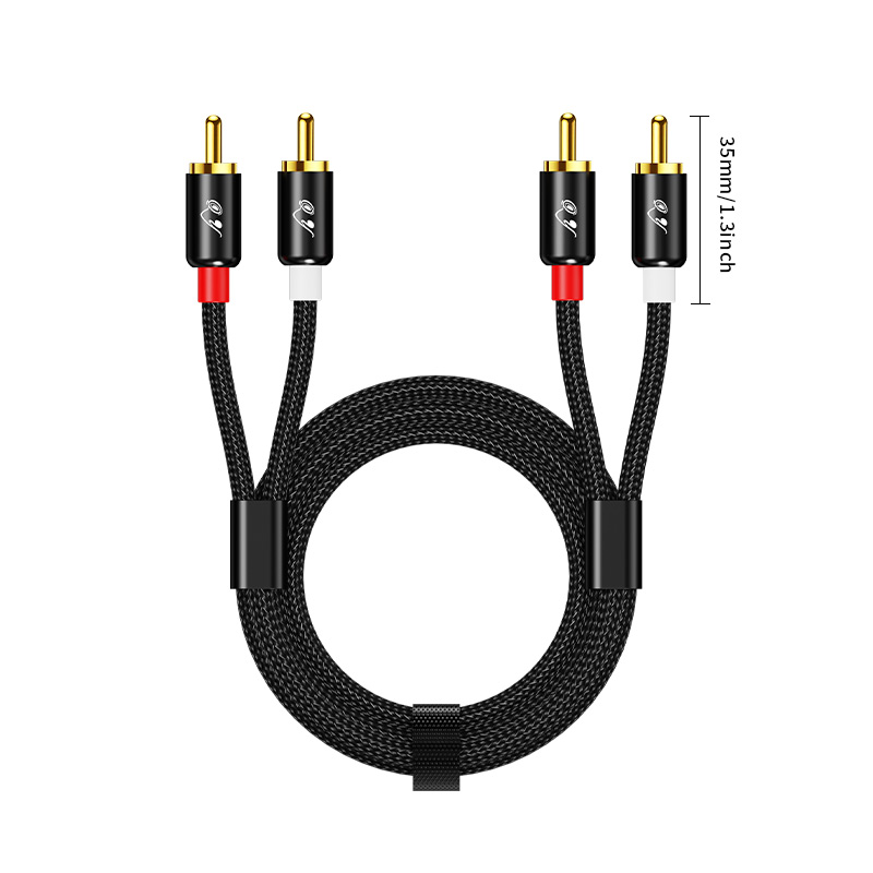 RG 2 RCA - 2 RCA 스테레오 케이블, 24K - Home Cinema Equipment 리뷰 및 가격
