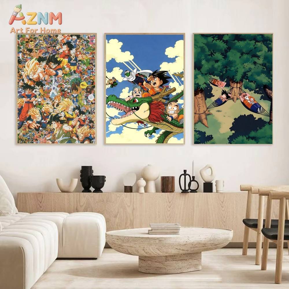 AZNM 드래곤 볼 Z 프레임 없는 캔버스 프린트 고쿠 - Home Cinema Classic 리뷰 및 가격