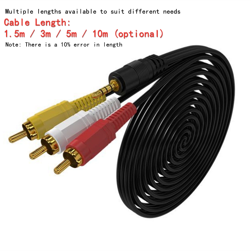 3.5mm ~ 3 RCA 오디오 비디오 케이블 TV 증 - Video Home Cinema 리뷰 및 가격