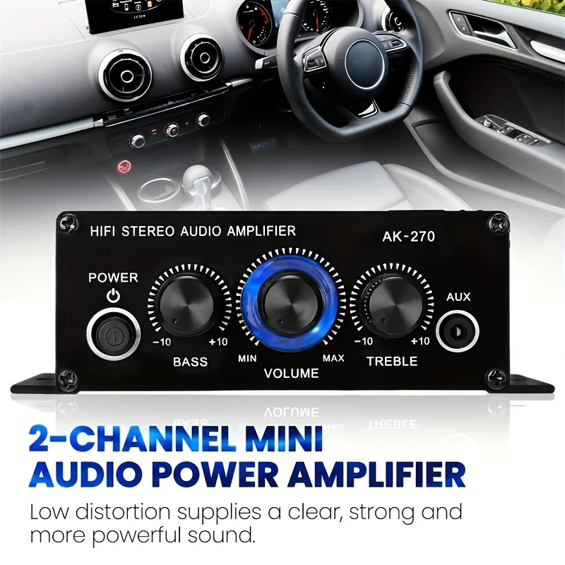 AK-270 400W 미니 파워 앰프 12V/24V 2 - Home Cinema Unit 리뷰 및 가격