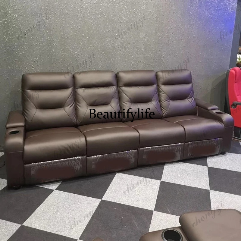가죽 소파 세트, 전동 리클라이닝 시트 포함, 극장용  - Home Cinema Couch 리뷰 및 가격